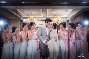 ชุดไทยเพื่อนเจ้าสาว เช่าที่แบมบี้ เวดดิ้ง ห้วยขวาง